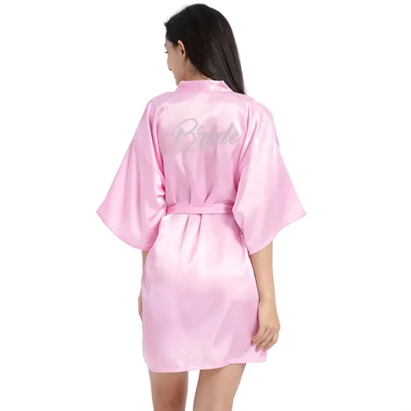 Classic Bridal Half Sleeve Robe