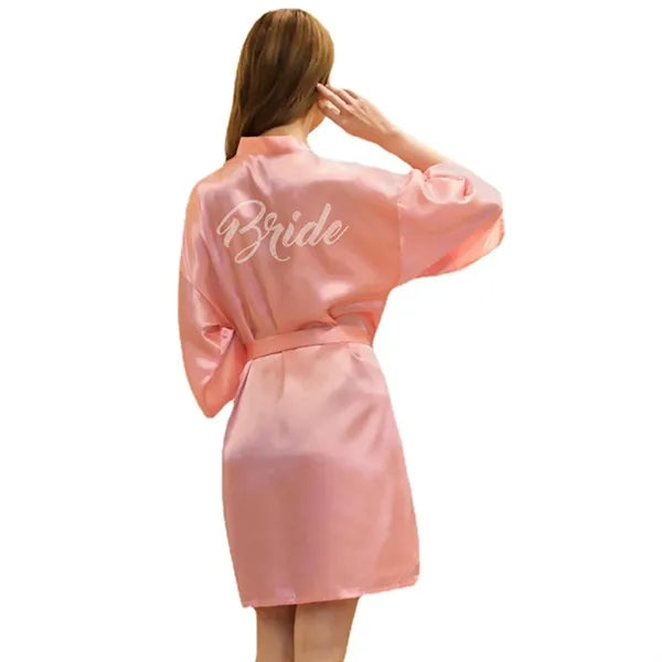 Classic Bridal Half Sleeve Robe