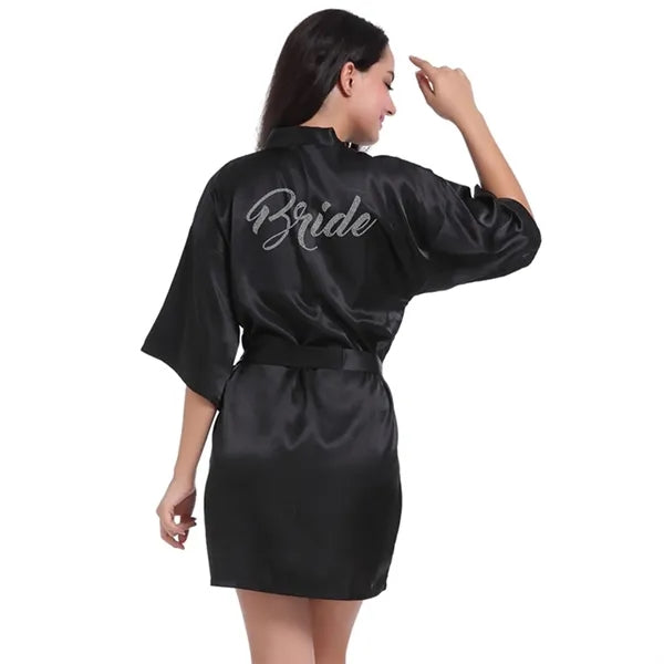 Classic Bridal Half Sleeve Robe