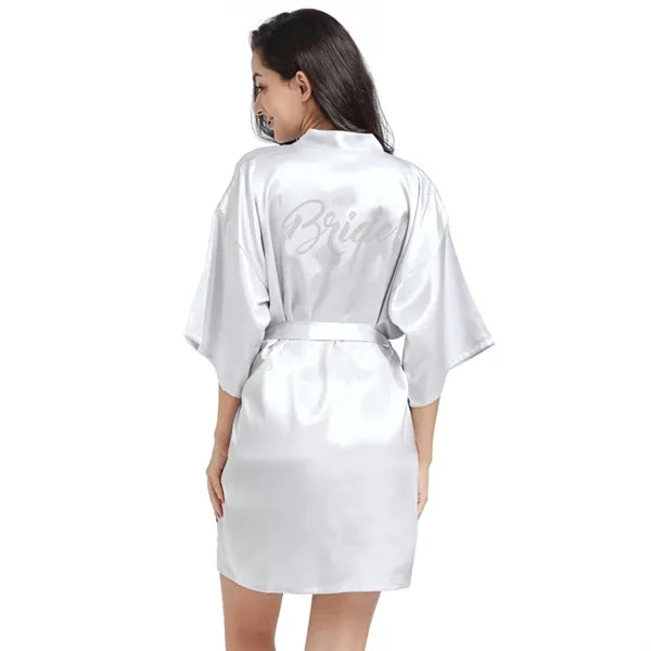 Classic Bridal Half Sleeve Robe
