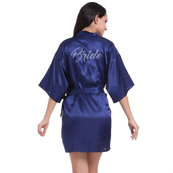 Classic Bridal Half Sleeve Robe