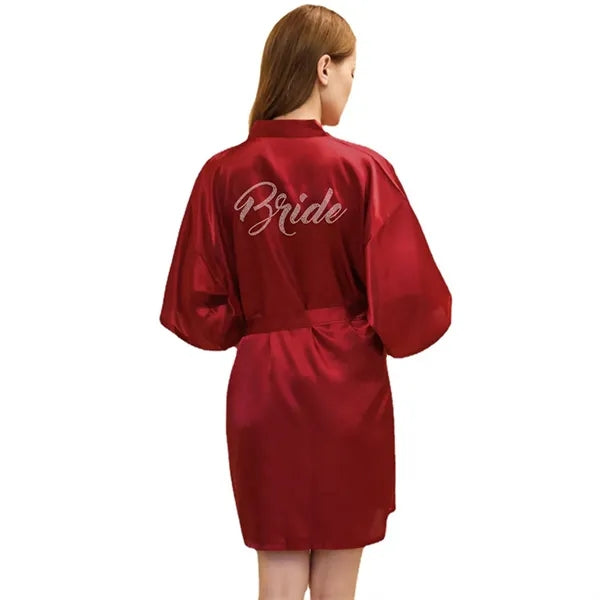 Classic Bridal Half Sleeve Robe