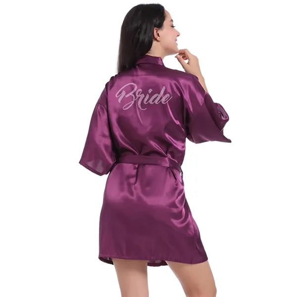 Classic Bridal Half Sleeve Robe