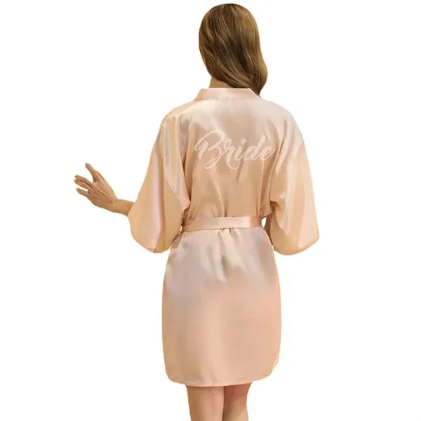 Classic Bridal Half Sleeve Robe