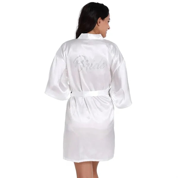 Classic Bridal Half Sleeve Robe