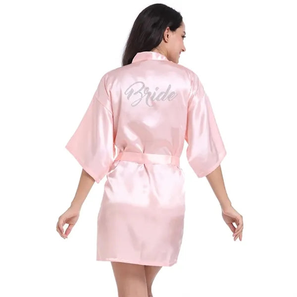 Classic Bridal Half Sleeve Robe