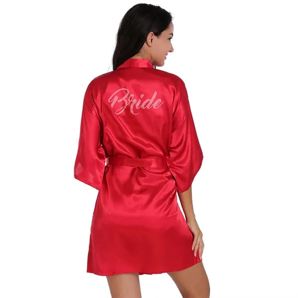 Classic Bridal Half Sleeve Robe