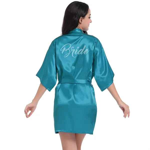 Classic Bridal Half Sleeve Robe