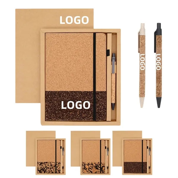 Eco Cork Notebook & Pen Gift Set