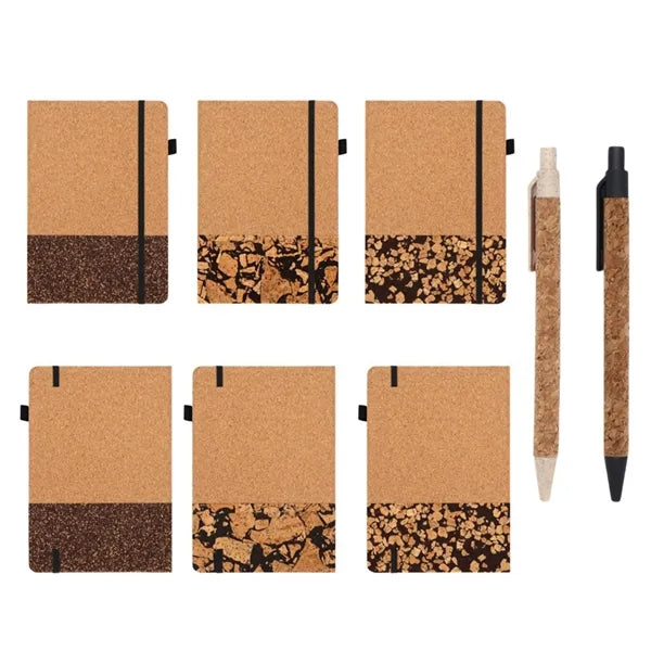 Eco Cork Notebook & Pen Gift Set