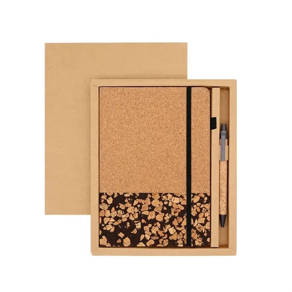 Eco Cork Notebook & Pen Gift Set