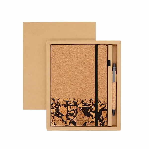 Eco Cork Notebook & Pen Gift Set