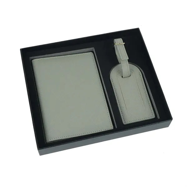 Leather Travel Document Organizer Set