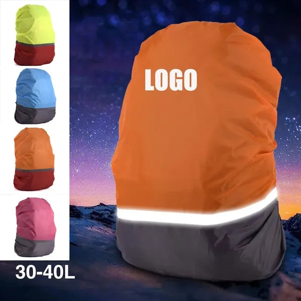 Waterproof Backpack Rain Cover with Reflective Strip 30-40L