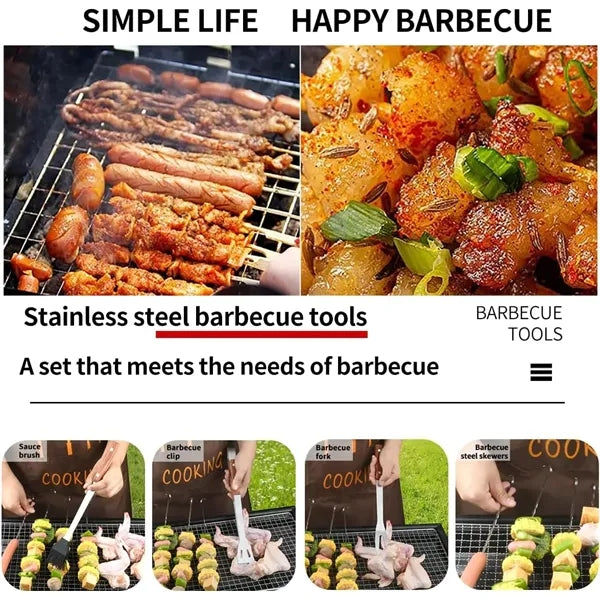 7 Pieces Apron Style BBQ Sets