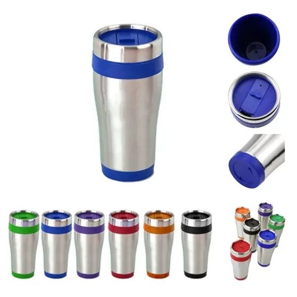 15oz Double-Layer Coffee Mug with Lid
