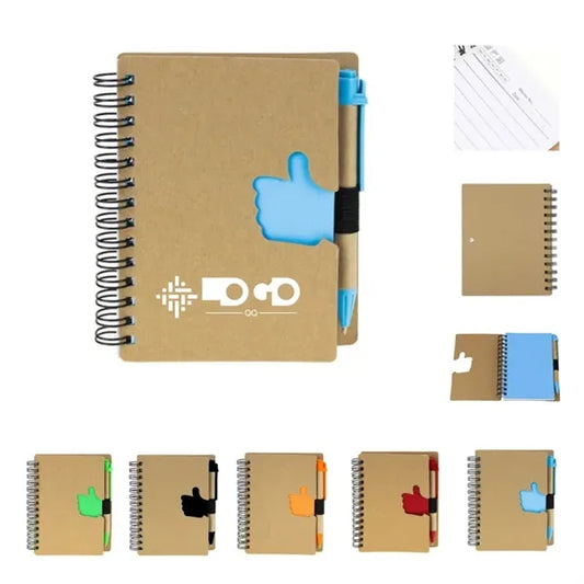 Thumbs Up Spiral Notebook with Ballpoint Pen