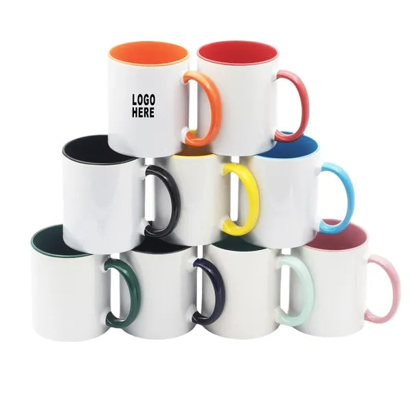 12OZ Ceramic Double Color Coffee Mug
