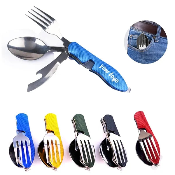 4-in-1 Portable Folding Cutlery