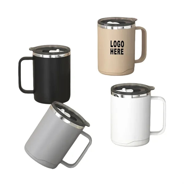 304 Stainless Steel Insulated Coffee Mug w/Handle