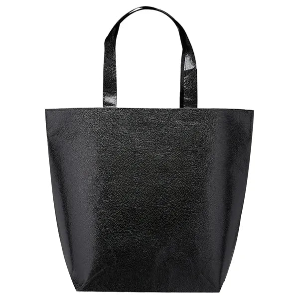 Luxurious Metallic Non-Woven Shopping Tote Bag (15.5"x13.5")