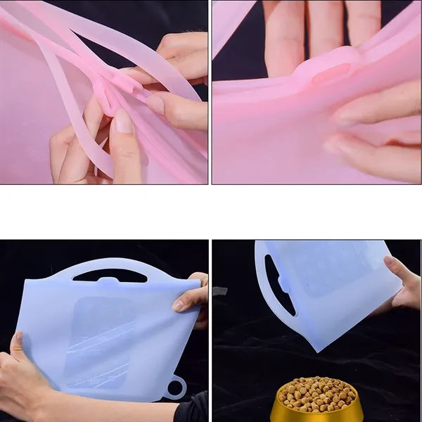 1L/33oz Silicone Fresh-keeping Storage Bag