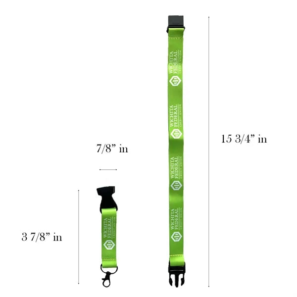 Full-Color Lanyard with Safety Breakaway & Clip