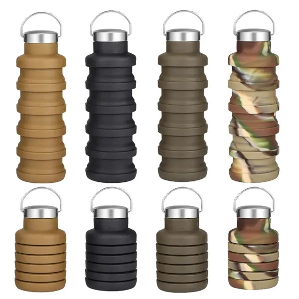 Silicone Collapsible Grenade Water Bottle