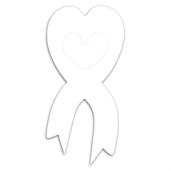 Ribbon Heart Car Sign Magnet