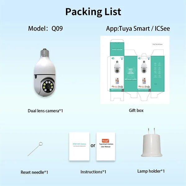 Light Bulb Security Camera