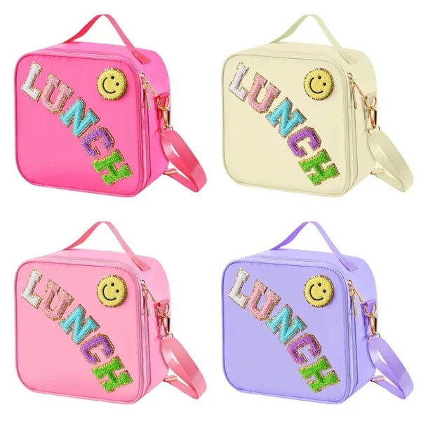 Kids Insulated Lunch Bag With Adjustable Shoulder Strap