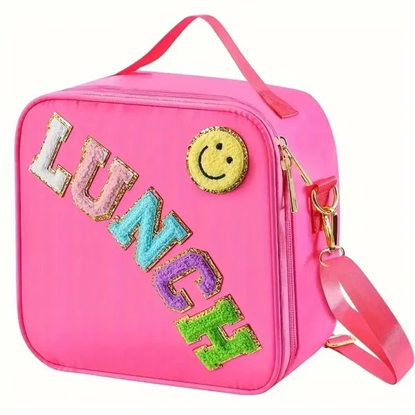 Kids Insulated Lunch Bag With Adjustable Shoulder Strap