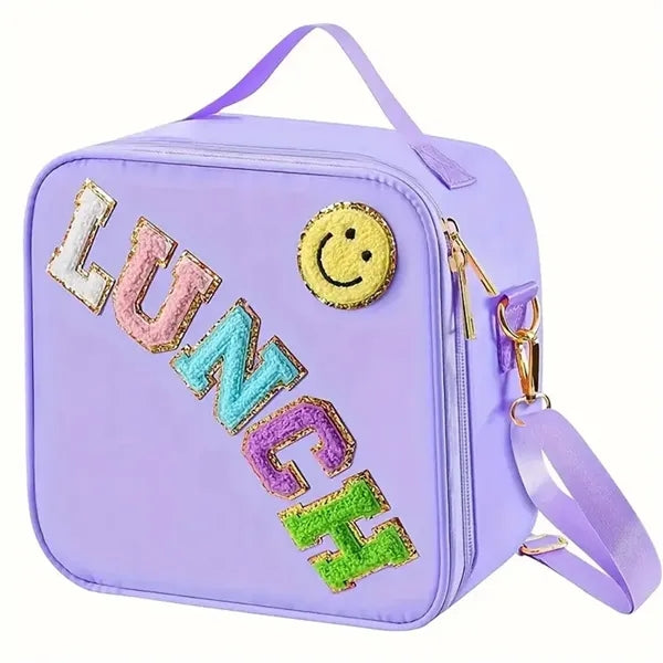 Kids Insulated Lunch Bag With Adjustable Shoulder Strap