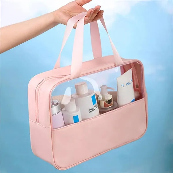 Transparent makeup bag