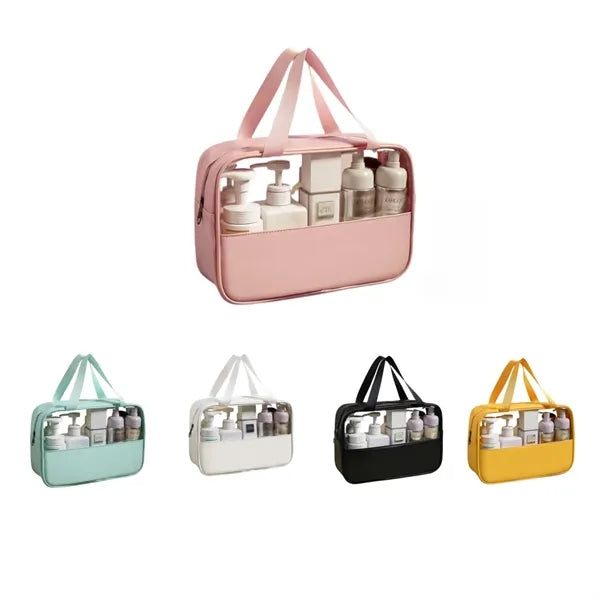 Transparent makeup bag