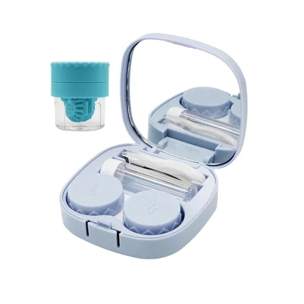 Contact Lens Case with Cleaner Washer