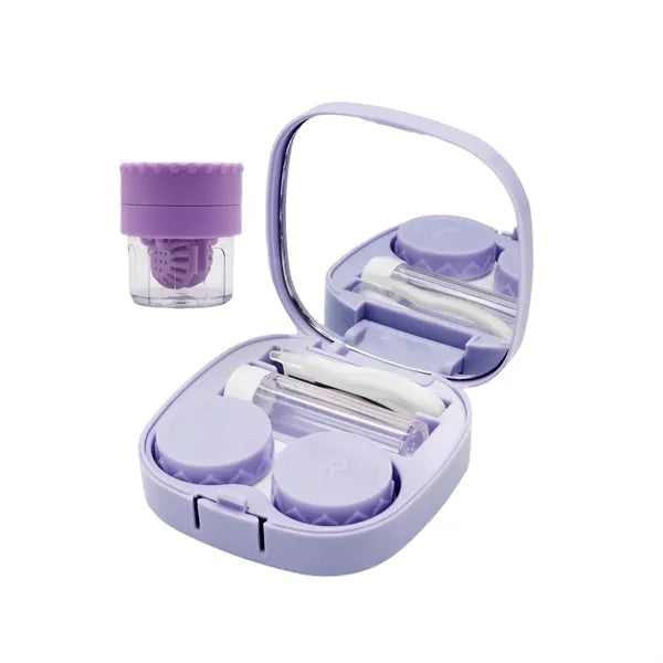 Contact Lens Case with Cleaner Washer