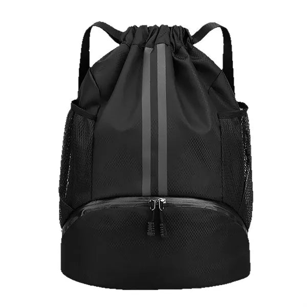 Waterproof Drawstring Backpack with Shoes Compartment
