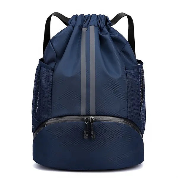 Waterproof Drawstring Backpack with Shoes Compartment