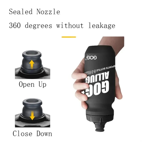 Squeezable outdoor water bottle