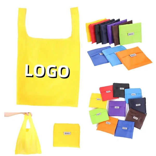 Solid Color Eco-Friendly Foldable Storage Tote Bag