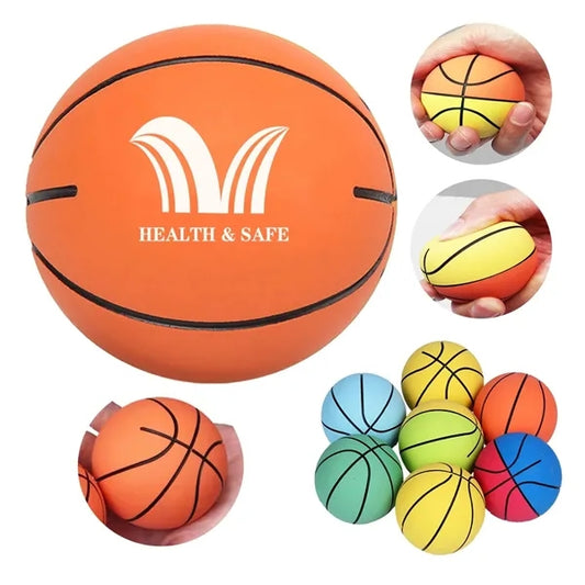 Super High Stretch Mini Rubber Relief Basketball