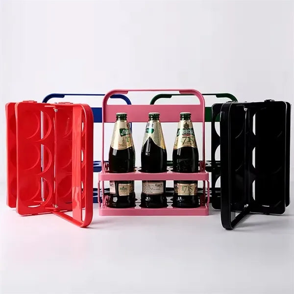 Foldable 6-pack Beer Bottle Bucket Holder