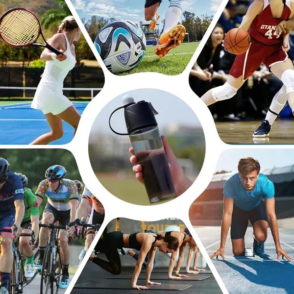 Misting Water Bottle, 2-in-1 Mist and Sip Bottles