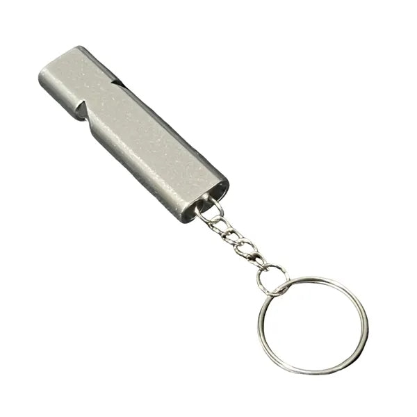 Dual-tube Outdoor Whistle With Keychain Free Shipping