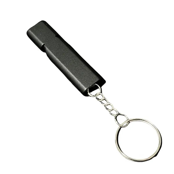 Dual-tube Outdoor Whistle With Keychain Free Shipping