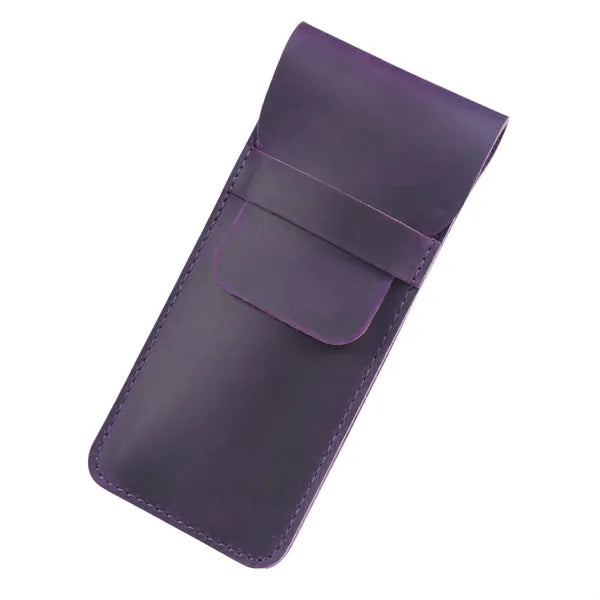 Vintage Leather Pen Holder Case