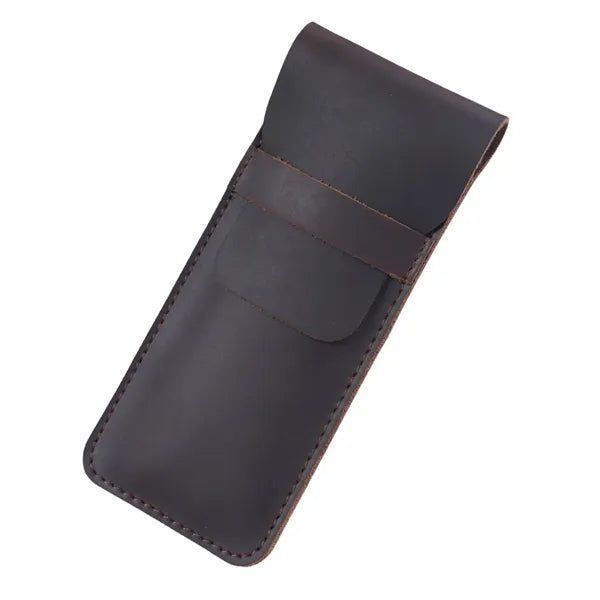 Vintage Leather Pen Holder Case