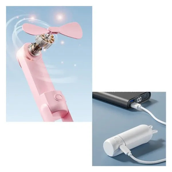 Handheld Folding USB Rechargeable Fan