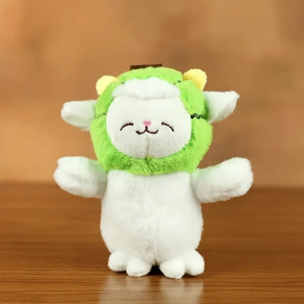 5 Inch Kawaii Fruit-Shaped Lamb Plush Keychain